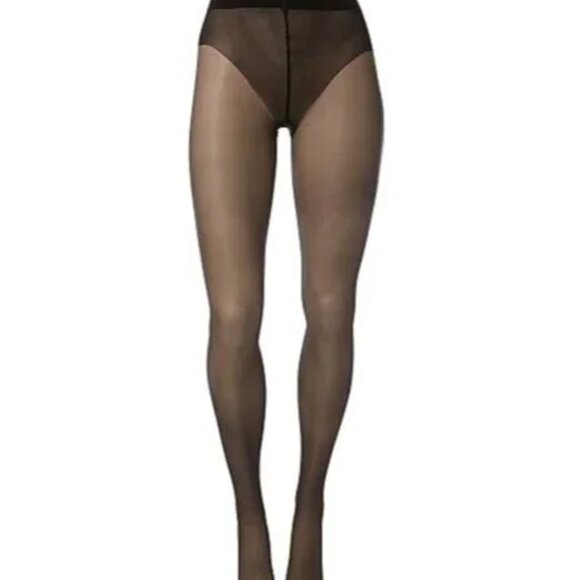Wolford Luxe 9 XS Black Ultra-Sheer Tights for Women Previously Worn - Picture 1 of 1